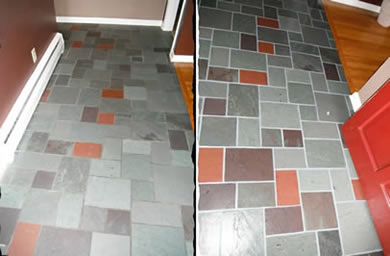 ColorClad Grout Sealing - Before & After